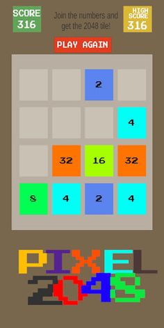 PIXEL 2048 - Screenshot 1