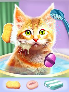 Cat ASMR Salon Makeover Game - Screenshot 1