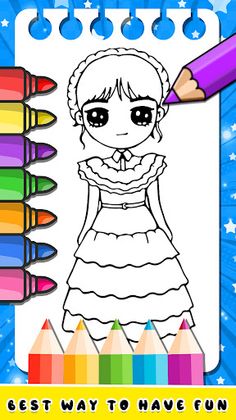 Wednesday Addams 2 Coloring - Screenshot 3