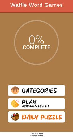 Waffle Word Game- CrossWordly - Screenshot 1