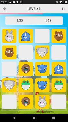 Animals Match 2 Memory Game Fo - Screenshot 1