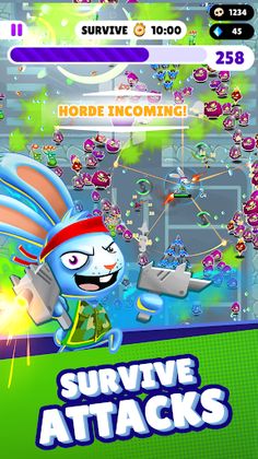 Rabbits vs Monsters: Survival - Screenshot 1