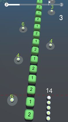 3D Snake Balls vs Block - Screenshot 1
