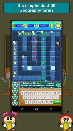 Geography Crossword Puzzle - Screenshot 2