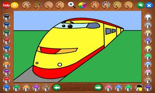 Coloring Book 11: Trucks and T - Screenshot 1