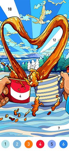 Heart Love Color By Number - Screenshot 2