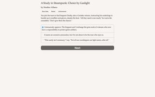 A Study in Steampunk: Choice by Gaslight - Screenshot 1