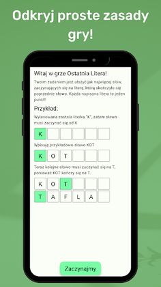 Ostatnia Litera - Gra Słów - Screenshot 3