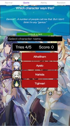 Genshin Guess (Unofficial) - Screenshot 3