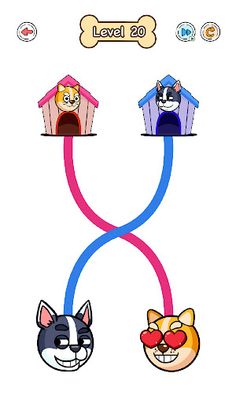 Connect Love Doge: Draw Puzzle - Screenshot 1