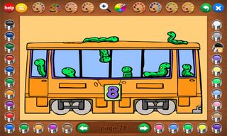 Coloring Book 6: Number Trains - Screenshot 1