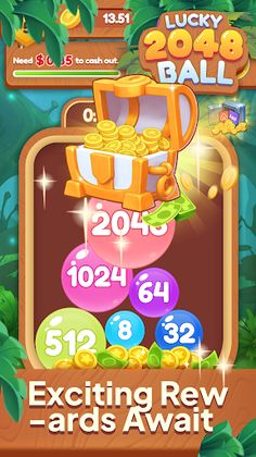 Lucky 2048 Ball - Screenshot 2