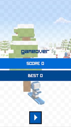 Blocky Snowboard - Screenshot 3