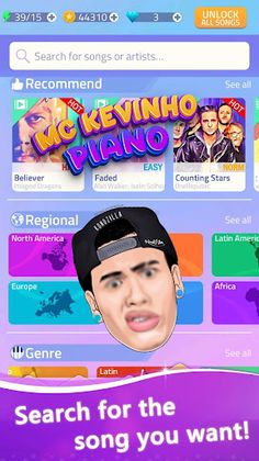 MC Kevinho Piano Tiles - Screenshot 1