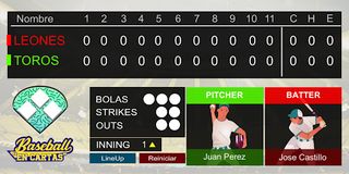 Baseball En Cartas Anotación - Screenshot 2