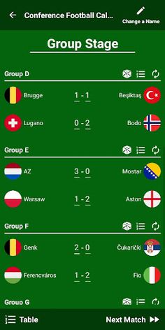 Conference Football Calculator - Screenshot 2