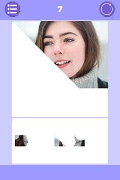 Beautiful Faces Tangram Puzzle - Screenshot 1