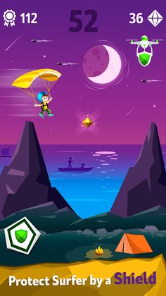 Parachute Surfer: Fun Games Fo - Screenshot 3