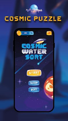 Cosmic Water Sort - Puzzle - Screenshot 1