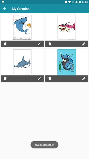 Mageledon Shark Coloring - Screenshot 2