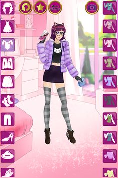 Anime High School Dress Up - Screenshot 2