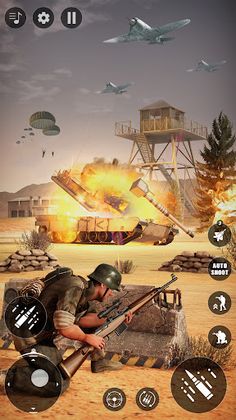Sniper War Attack 3D Gun Games - Screenshot 3