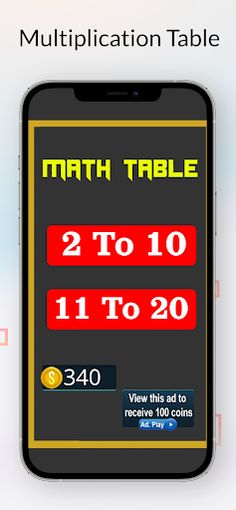Times Table Chart - 2 to 20 - Screenshot 2