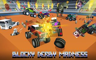 Blocky Derby: Monsters Arena - Screenshot 1