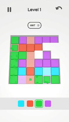 Squares - Free Colorful Puzzle - Screenshot 3