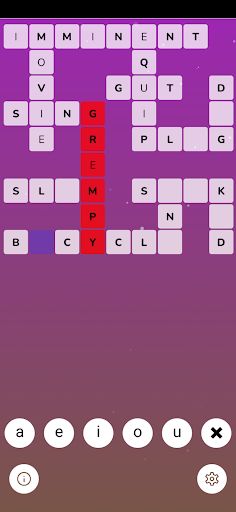 Vowel In - Fill Crossword - Screenshot 4