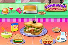 Sandwich Maker Game-Kids Lunch - Screenshot 2