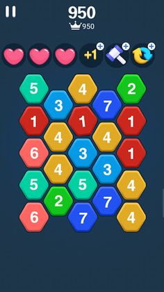 Hexa Number Puzzle - Screenshot 1