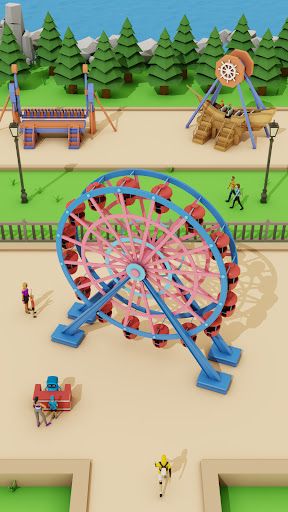 Theme Park Roller Coaster Game - Screenshot 3