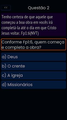 Quiz Biblico Filipenses - Screenshot 1