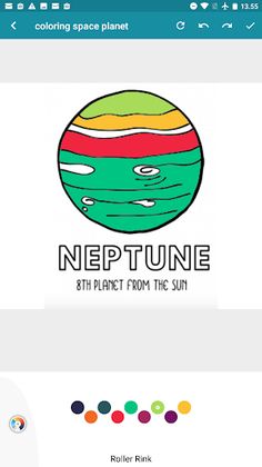 coloring space planet - Screenshot 2