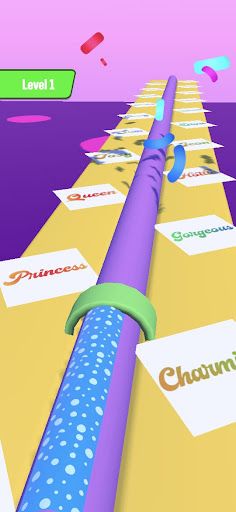 Nail stack Nail Run Girl Game - Screenshot 1