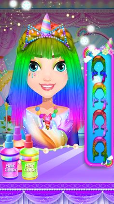 Unicorn Girl Hair beauty Salon - Screenshot 2