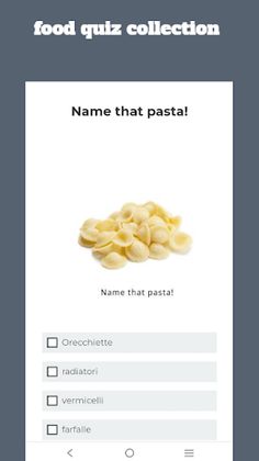 Food Quiz - question & answer - Screenshot 1