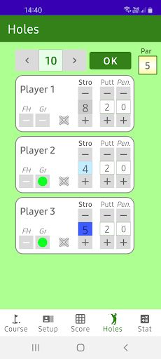Golf Scorecard - Screenshot 3