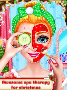 Christmas Girl Makeover Game - - Screenshot 1