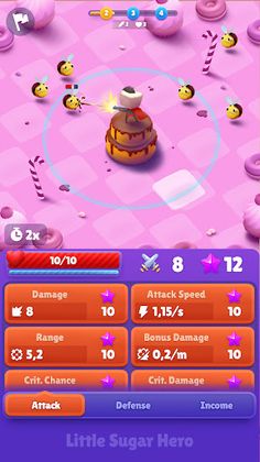 Little Sugar Hero: Idle Tower - Screenshot 2