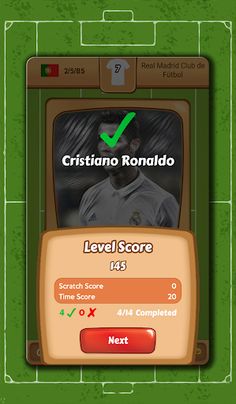 Scratch Football Player Quiz - Screenshot 1