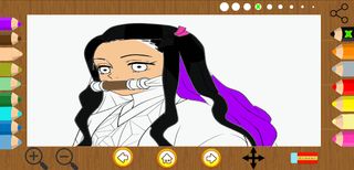 Demon slayer coloring game - Screenshot 1