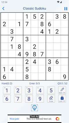 Sudoku - Classic Jigsaw Killer - Screenshot 1