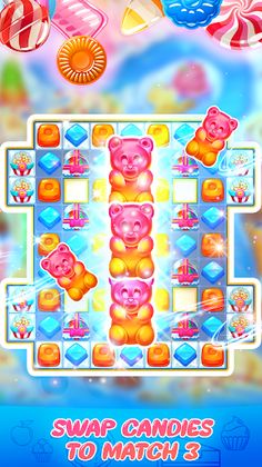 Funny Candy World Puzzle Games - Screenshot 1