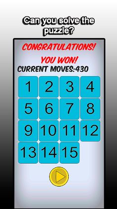 IT'S FIFTEEN - PUZZLE GAME - Screenshot 2