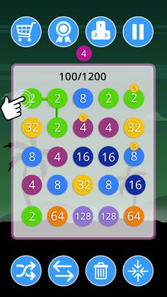 2-4-8 : link identical numbers - Screenshot 4