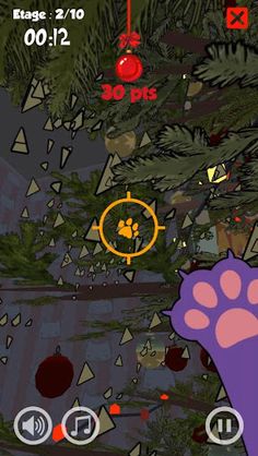 Cat Christmas tree Carnage - Screenshot 3