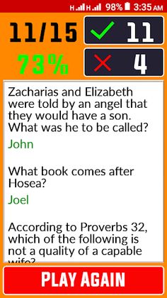 Bible Quiz & Answers - Screenshot 2