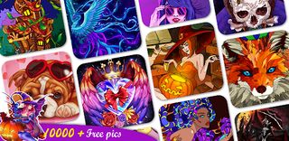 Coloring Book -Paint by Number - Screenshot 1